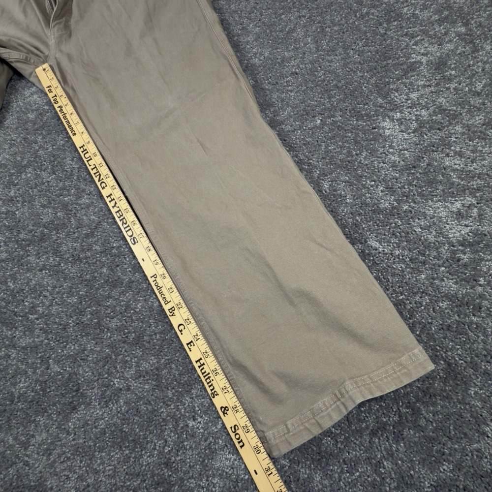 Duluth Trading Co Pants Mens 45x31 Flex Fire Hose Relaxed Fit Work Tan - Picture 7 of 10